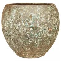 Lava Relic Jade balloon bloempot 60x55 cm - thumbnail