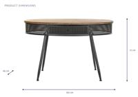 Wandtafel DKD Home Decor Spar Zwart Metaal Bruin (120 x 65 x 77 cm) - thumbnail