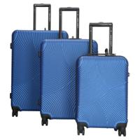 Enrico Benetti Louisville kofferset driedelig-Steelblue - thumbnail