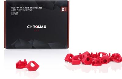 NOCTUA   NA-SAVP5 chromax.red - Anti-vibratie hoekjes - 16 stuks -