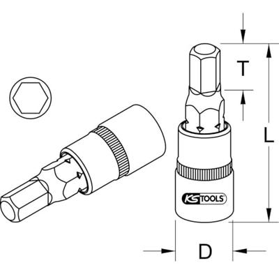 KS Tools 9171442 9171442 Verwisselbare kop 3/16
