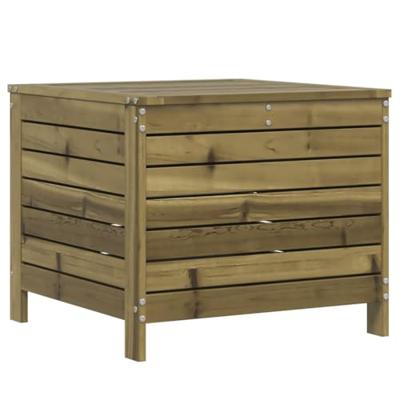 Tuinvoetenbank 62x63,5x53,5 cm geïmpregneerd grenenhout