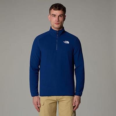 The North Face 100 Glacier 1/4 Zip Fleece Heren Estate Blue S