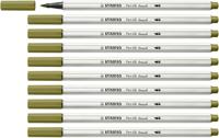 Brushstift stabilo pen 68/37 moddergroen | 10 stuks - thumbnail