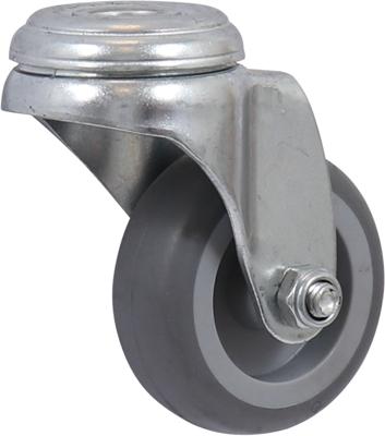 Zwenkwiel grijs 50kg boutg.75mm