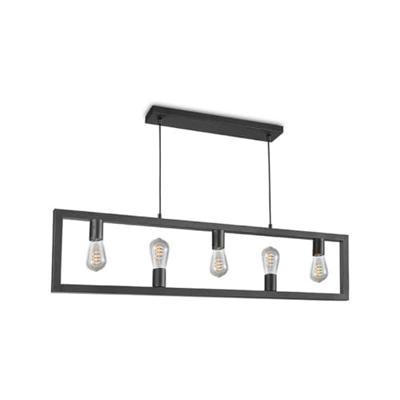 LABEL51 Hanglamp 'Quadrato' 5-lamps, kleur Zwart
