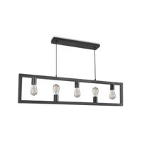 LABEL51 Hanglamp 'Quadrato' 5-lamps, kleur Zwart - thumbnail