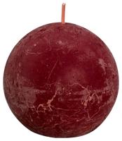 Bolsius Rustiek bolkaars shine 76 velvet red 1 Stuks - thumbnail