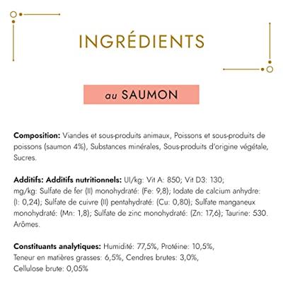 Gourmet Gold Mousse met zalm kattenvoer (85 g) 2 trays (48 x 85 g) - thumbnail