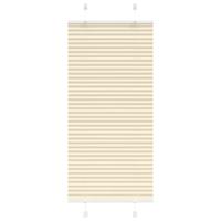 VidaXL Plissé rolgordijn 65x150 cm stofbreedte 64,4 cm polyester crème - thumbnail
