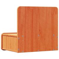 Wandbevestigde nachttafel met lade Wasbruin 44 x 32.5 x 40 cm - thumbnail