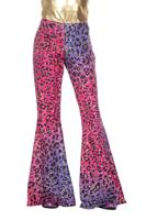 Hippiebroek Kind Panter Sparkle paars/roze - thumbnail