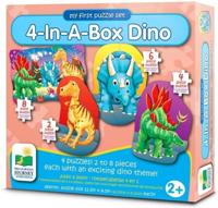4 dino puzzels 2-4-6-8- stukjes - thumbnail