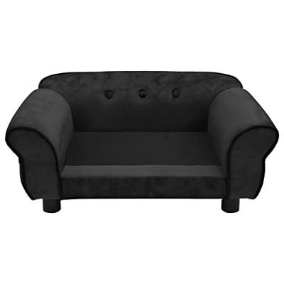 VidaXL Hondenbank 72x45x30 cm pluche zwart