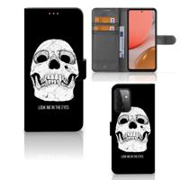 Telefoonhoesje met Naam Samsung Galaxy A72 Skull Eyes - thumbnail