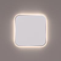 Toiletspiegel Hipp Design SPM T06 Rechthoek 35x35 cm Met Afgeronde Hoeken En Verlichting Gepolijst RVS - thumbnail