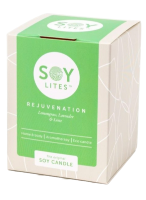 Soylites Soycandle Rejuvenation - Lemongrass, Lavender & Lime