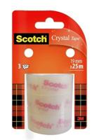 Scotch Crystal Clear Tape, Navullingen, 19 mm x 25 m, 3 rollen - thumbnail