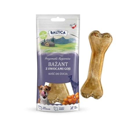 BALTICA Przysmaki regionów Chewing bone Pheasant with goji berries - traktatie voor hond - 1