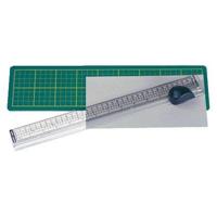 Snijliniaal Alco met mat 38x10cm snijvlak tot 33cm - thumbnail