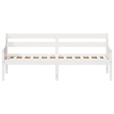 Slaapbank zonder matras 75x190 cm massief grenenhout wit Slaapbank zonder matras 75x190 cm massief grenenhout wit