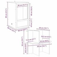 VidaXL Terrarium bruin 50 x 50 x 130 cm osb - thumbnail