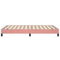 Bedframe fluweel roze 120x190 cm - thumbnail