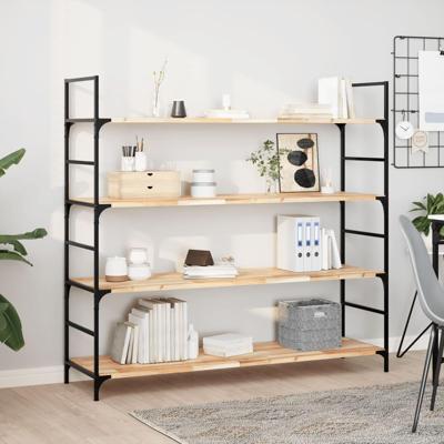 Wandschappen 3 st zwevend 160x40x2 cm onbehandeld acaciahout