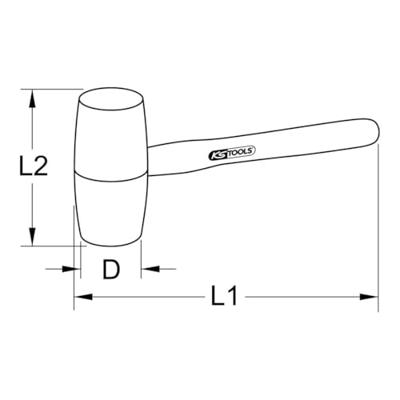 KS Tools 963.2181 9632181 Sleg 2000 g 380 mm 1 stuk(s)