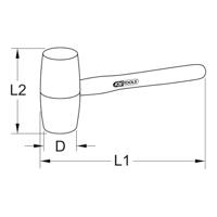 KS Tools 963.2181 9632181 Sleg 2000 g 380 mm 1 stuk(s) - thumbnail