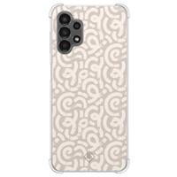 Samsung Galaxy A13 4G shockproof hoesje - Ivory abstraction - thumbnail