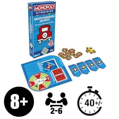 Hasbro Spel Monopoly Uitbreiding Free Parking Jackpot