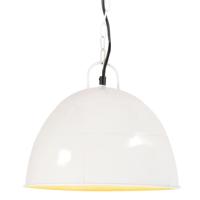 VidaXL Hanglamp industrieel vintage rond 25 w e27 31 cm wit - thumbnail