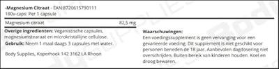 -Magnesium Citraat 180v-caps