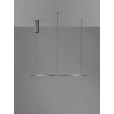 Lyora Ronde hanglampTarquin zilvergrijs Ø 80cm - 9345607