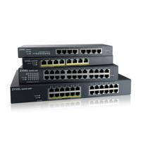 Zyxel GS1915-24E Gigabit cloudgebaseerde switch, 24-poorten, GbE Smart Hybrid Mode Switch, standalone of NebulaFlex Cloud, rackmount, zonder ventilator - thumbnail