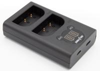 ChiliPower Panasonic DMW-BLF19E dubbellader voor 2 camera accu's (tegelijk) - thumbnail