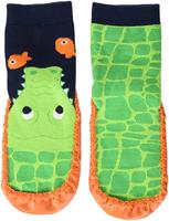 Playshoes soksloffen Kikker Marine Groen-24-25 - thumbnail