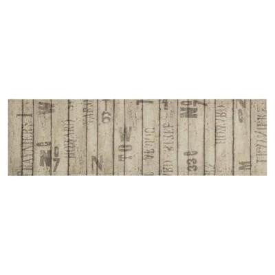VidaXL Keukenmat wasbaar hekprint 45x150 cm fluweel