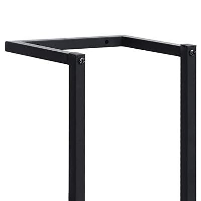 Handdoekenrek 25x20x95 cm ijzer zwart