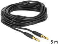 DeLOCK 83438 audio kabel 5 m 3.5mm Zwart - thumbnail