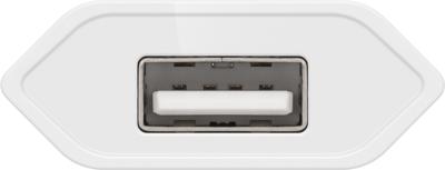 USB-A-adapter - USB-A-lader - 1 poorts - Slim - 1000mA - Wit