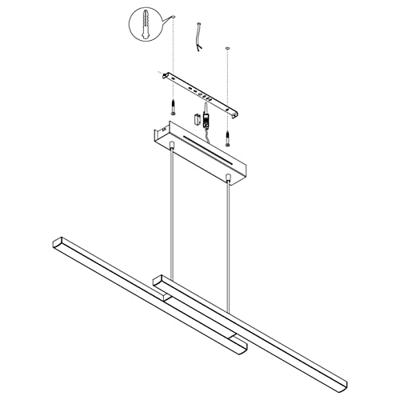 Eglo Hanglamp Zigbee Fraioli-Z zwart 900081