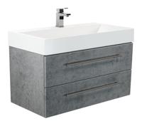 Saniclear Design wastafelmeubel 90cm beton - thumbnail