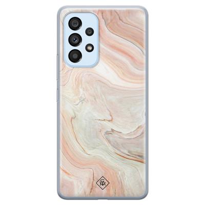 Samsung Galaxy A33 siliconen hoesje - Marmer waves Samsung Galaxy A33 siliconen hoesje - Marmer waves