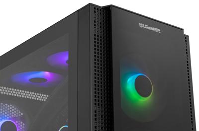 ATX Semi-toren doos Nox-Xtreme Hummer Horus Zwart E-ATX