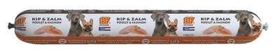 Biofood vleesvoeding worst Kip en Zalm hondenvoer 800gr