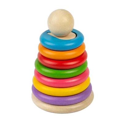 Bigjigs houten geheime vormenstapelaar, 16dlg. Bigjigs houten geheime vormenstapelaar, 16dlg.