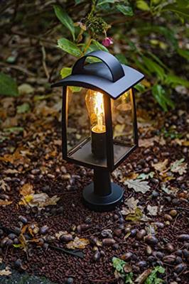 Lutec Leuke tuinlampKelsey zwart S - 7273604012