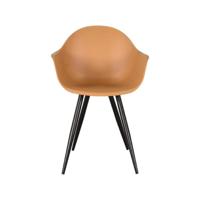 LABEL51 Eetkamerstoel 'Luca' PP, kleur Oker - thumbnail